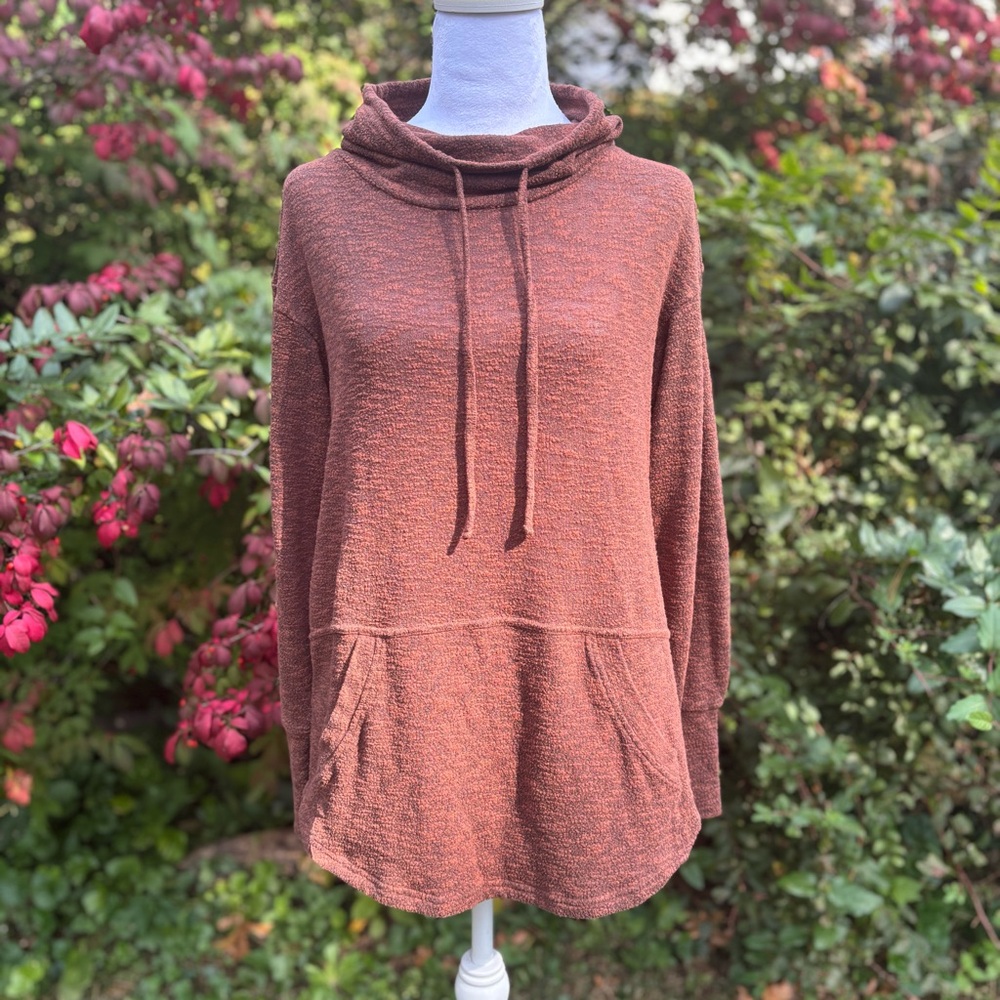 PrAna Sweater Sweater Cowl Neck Brown XS